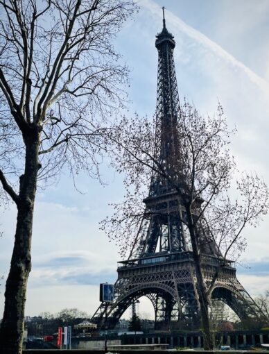 Shot of Eiffel Tower, Paris in winter.